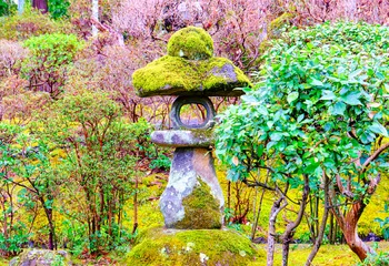 Tuinposter 京都、八条ヶ池の錦水亭庭園 © sonda0112