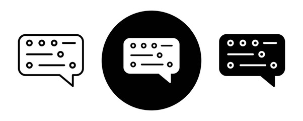 Morse code outline icon collection or set. Morse code Thin vector line art © Petsscouts