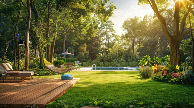 paradise backyard vacation