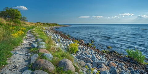 Landscape of the Baltic coast - obrazy, fototapety, plakaty