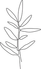 Flower Plant Outline