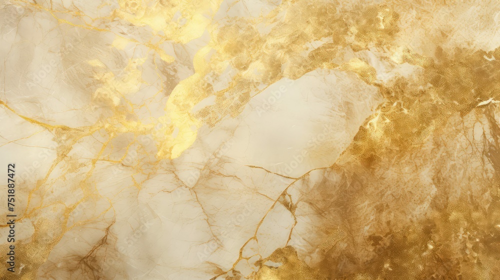 Sticker luxury gold marble background