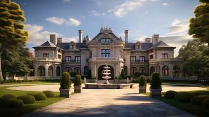 design luxury mansion building