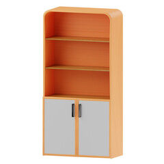 3D illustration of cupboard. cabinet. storage