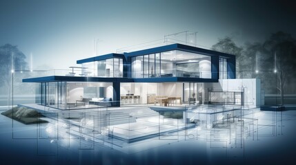 foundation blueprint house building