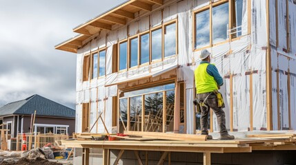 Fototapeta premium design new house building
