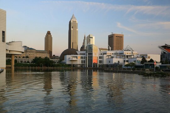 City downtown skyline, Cleveland, Ohio, USA