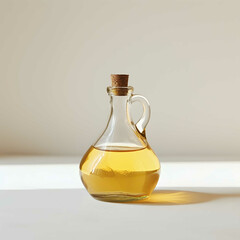 Maple Syrup / A bottle of maple syrup on display against a white background.