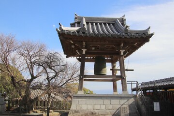 熊本市の本妙寺の鐘楼