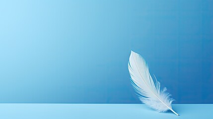 Obraz premium design minimal blue background