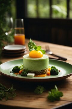 "AI-Generated 5-Star Michelin Molecular Gastronomy Food"
