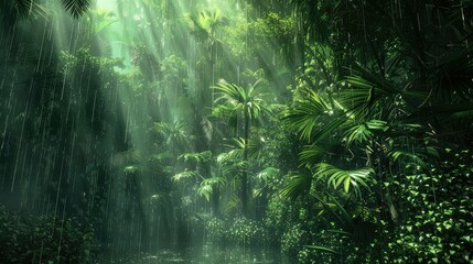 Fototapeta na wymiar ecosystem rain forest amazon