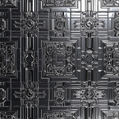 intricate metal geometric pattern