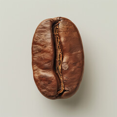 Close up of coffee bean.Minimal creative Trendy social mockup or wallpaper coffee advertise concept.Copy space,top view,flat lay.Generative AI