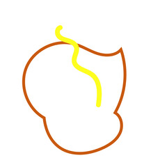 Abstract shape outline vector 