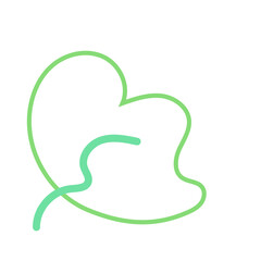 Abstract shape outline vector 