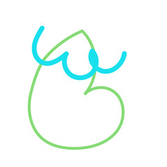 Obraz premium Abstract shape outline vector 