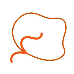 Abstract shape outline vector 