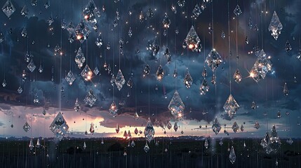 sparkle raining diamonds