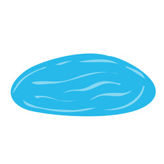 Outdoor ice rink in water 