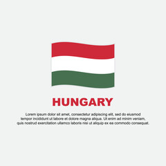 Hungary Flag Background Design Template. Hungary Independence Day Banner Social Media Post. Hungary Background