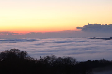 Sea of clouds in early morning