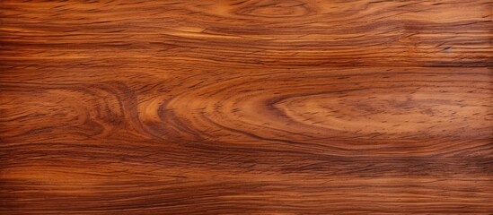 Naklejka premium This close-up view showcases the intricate patterns and details of a brown wood grain surface. The texture is rich and visually appealing, with distinct lines and variations in color.