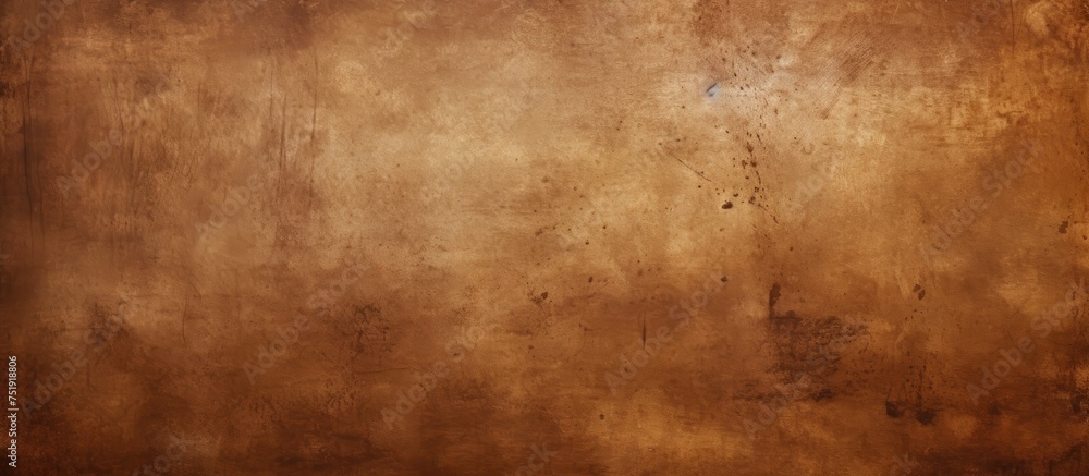 Poster a textured brown canvas with grungy elements, featuring a dark black border surrounding the edges. t