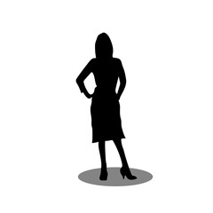 Woman silhouette illustration