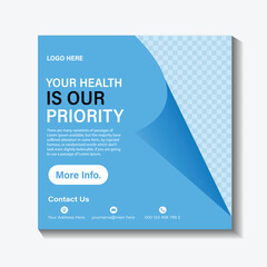 Health social media banner design