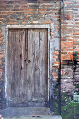 old wooden door