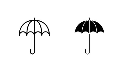 Umbrella icon set icon graphic design, on white background.