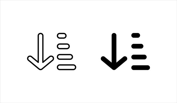 Financial risk icons set benefits. Vector illustration. EPS 10.