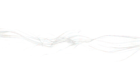 White light line, light wave isolated on transparent png.