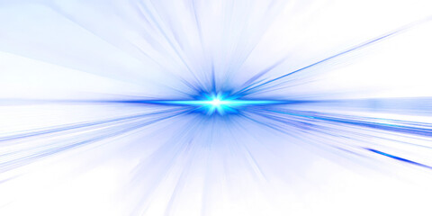 Blue ray light isolated on transparent png.
