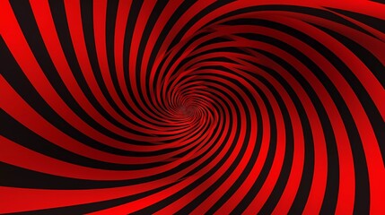 Psychedelic Pulses in red and black, Rotation - Optical Illusion Pulses