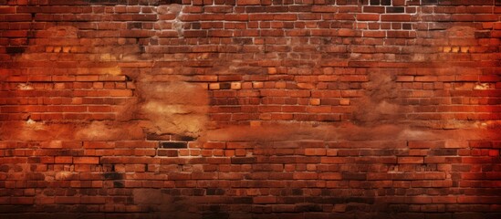 A red brick wall stands tall with a red fire hydrant positioned in front of it. The contrast...