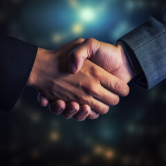 businessman handshake for teamwork