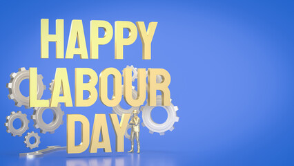 The Money Bag and coins for Business concept 3d rendering.