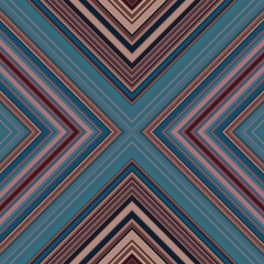Seamless square pattern of lines and rhombuses. multi-colored texture