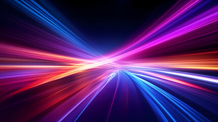 Neon speed abstract background, abstract future technology background