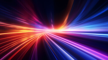 Neon speed abstract background, abstract future technology background