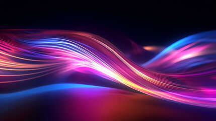 Fototapeta na wymiar Neon speed abstract background, abstract future technology background