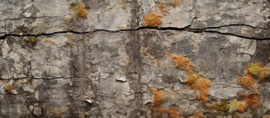 A detailed view of a rock, showcasing an abundance of moss growing on its surface. The moss appears lush and green against the rough texture of the rock.