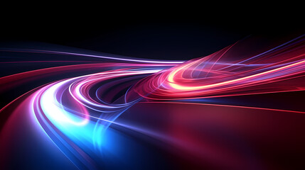 Fototapeta premium Neon speed abstract background, digital abstract background