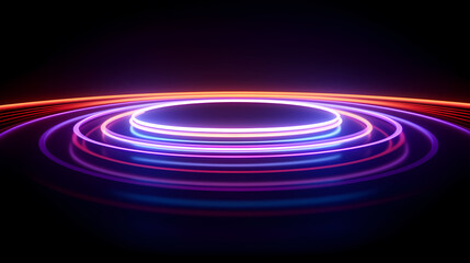 Fototapeta premium Neon speed abstract background, digital abstract background