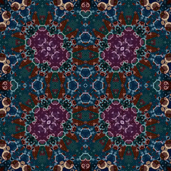 Seamless abstract square pattern. Watercolor and alcohol ink. Author's patterns