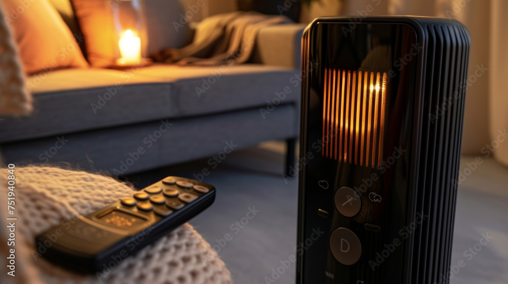 Poster the heater comes with a remote control allowing you to adjust the settings from the comfort of your 