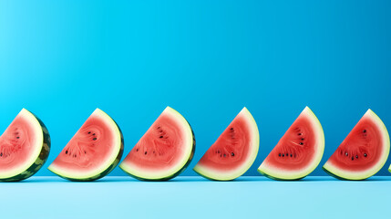 Detailed close-up of ripe watermelon