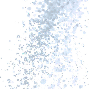 The salt particles are sprinkled in the air to form a thin isolated on transparent png.© Feecat